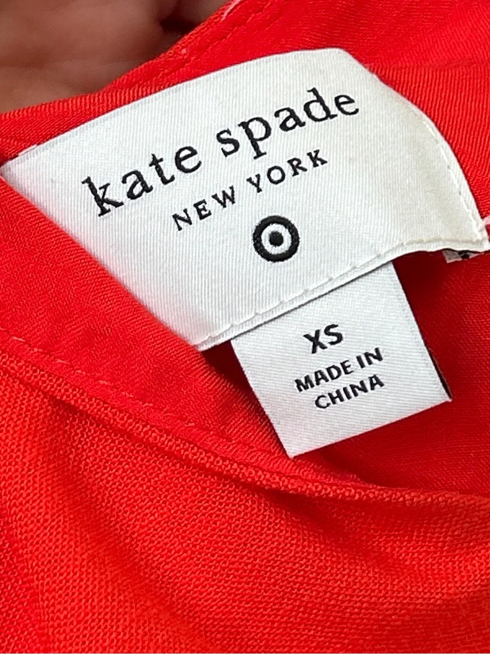 Kate Spade Cotton blend Oversized Shift dress Red Women’s XSmall Party